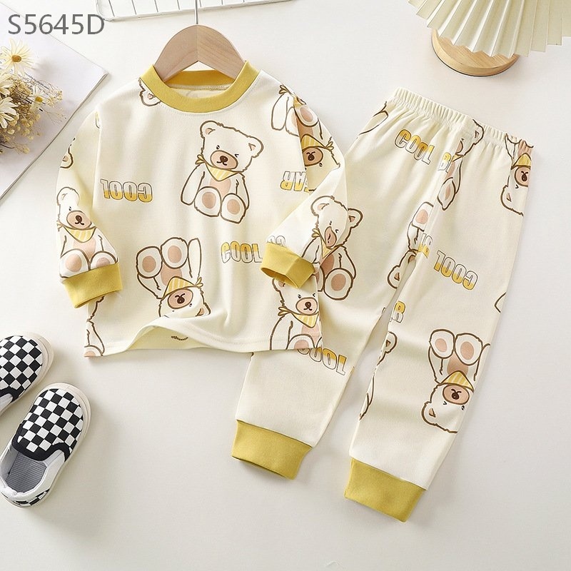 S5645D- Set Cotton Màu Gấu Vàng Cho Bé -73(7-9kg)