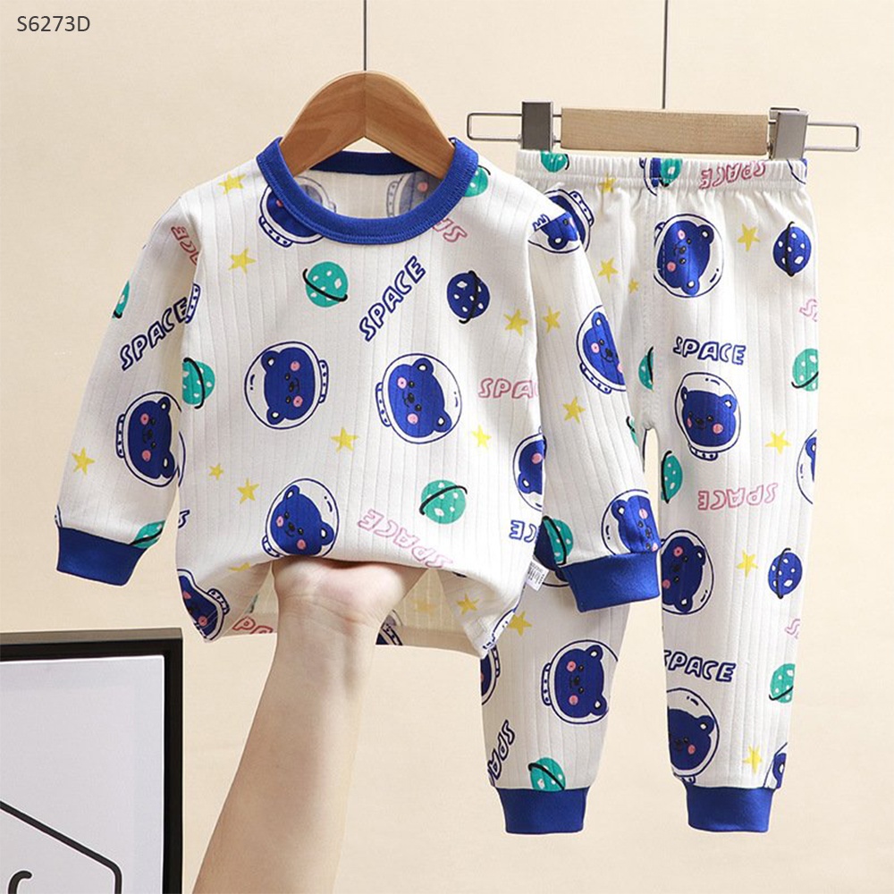 S6273D- Set Cotton Họa Tiết Gấu Xanh-73(7-9kg)