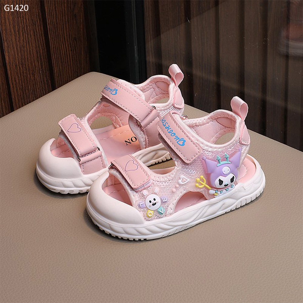 G1420- Sandal Hồng Mặt Trời Thỏ Kuromi