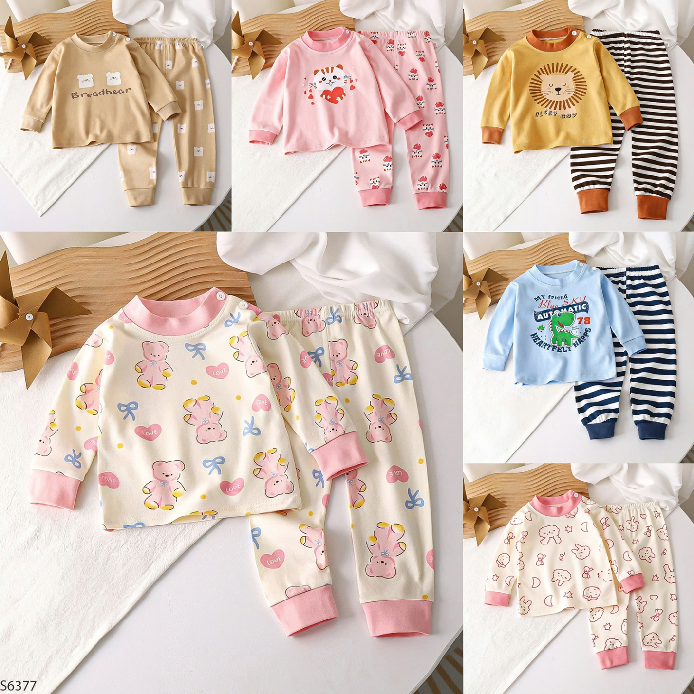 S6377- Set Cotton Nhiều Hình Cho Bé