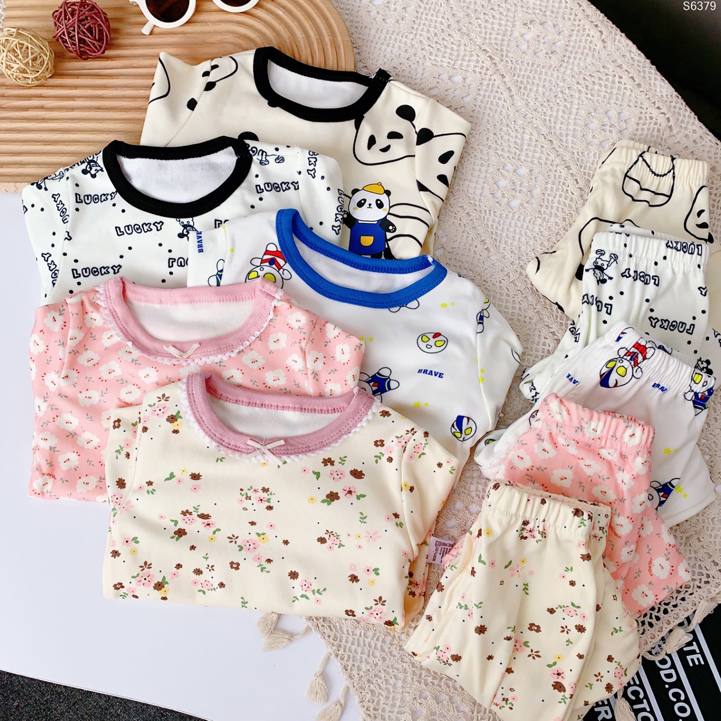 S6379- Set Cotton Họa Tiết Cho Bé