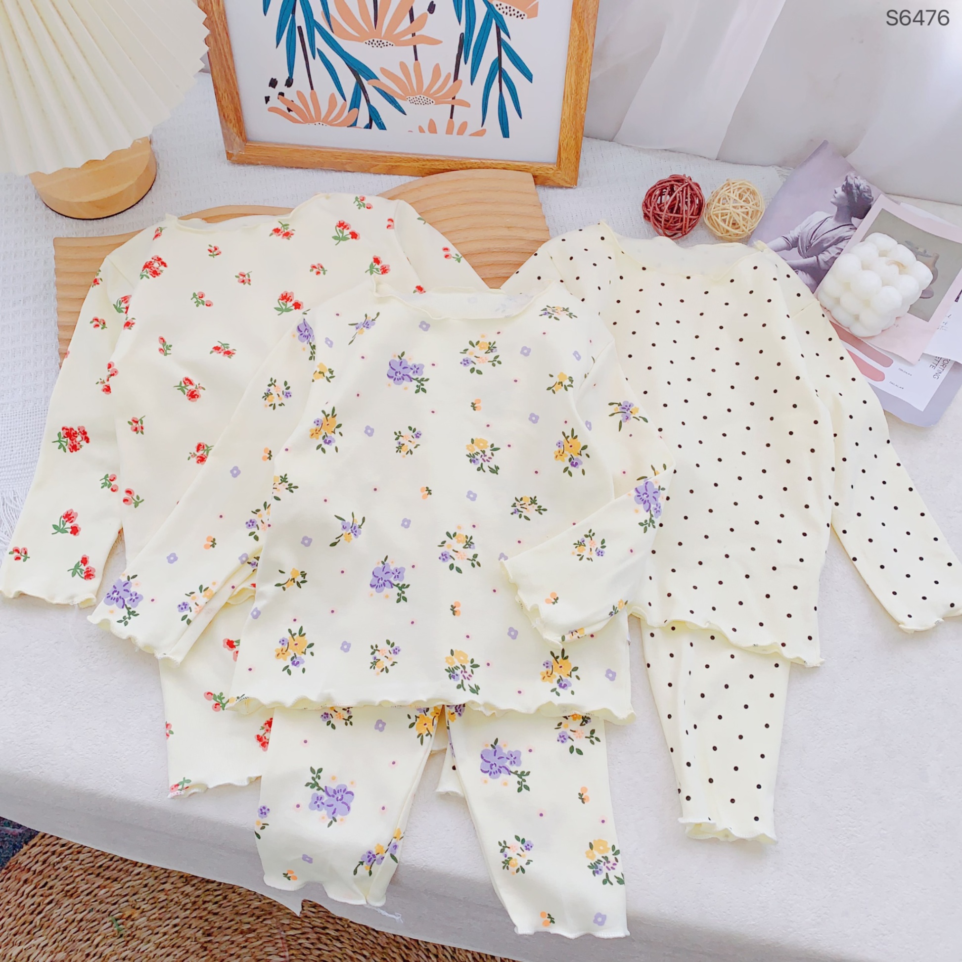 S6476- Set Cotton Viền Bèo