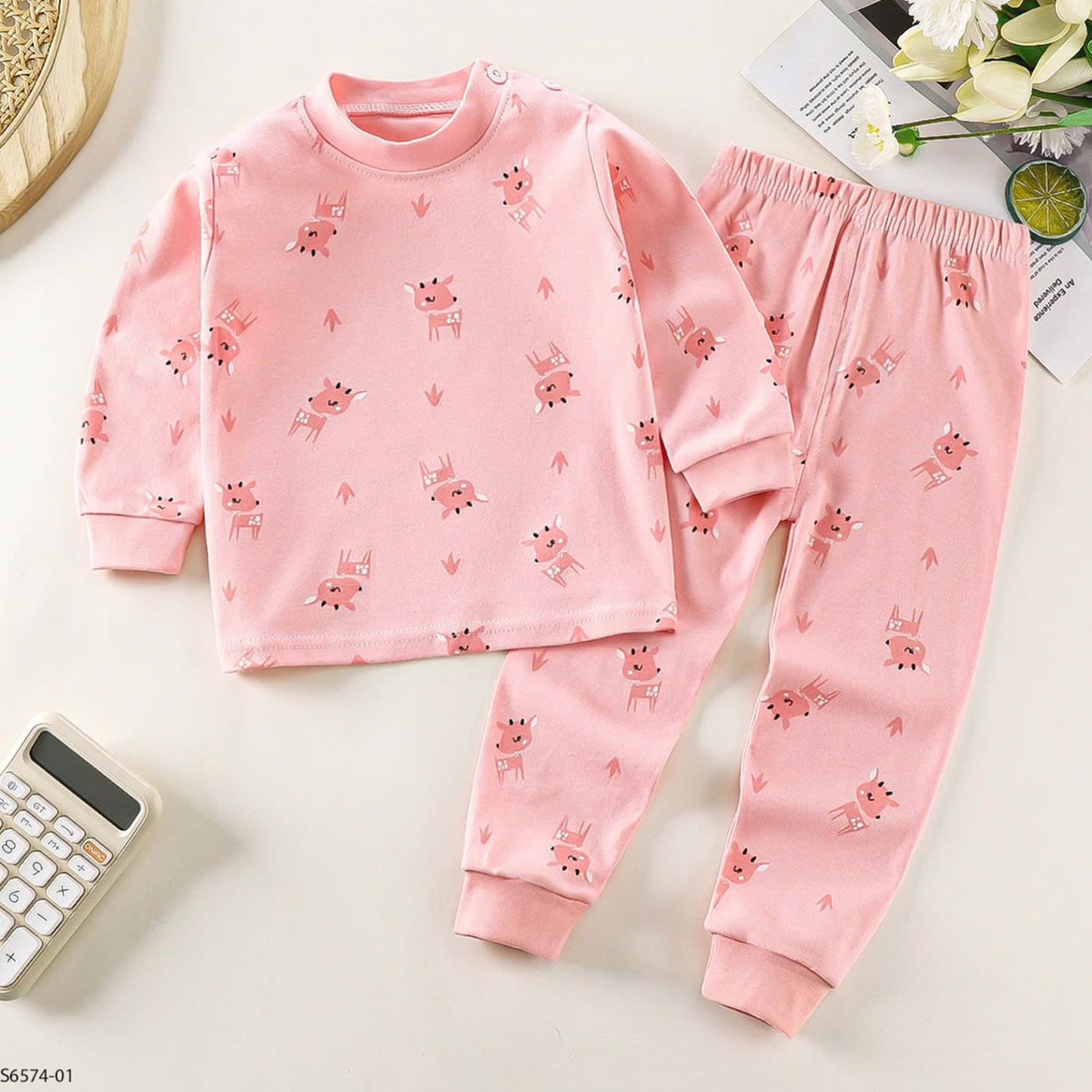 S6574- Set Cotton Họa Tiết (Nai Hồng/ Gấu Kem/ Cô Gái Hồng/ Siêu Nhân Đỏ/ Nơ Sweet Kem/ Xe Tank Xanh/ Gấu Xanh/ Thỏ Hồng)