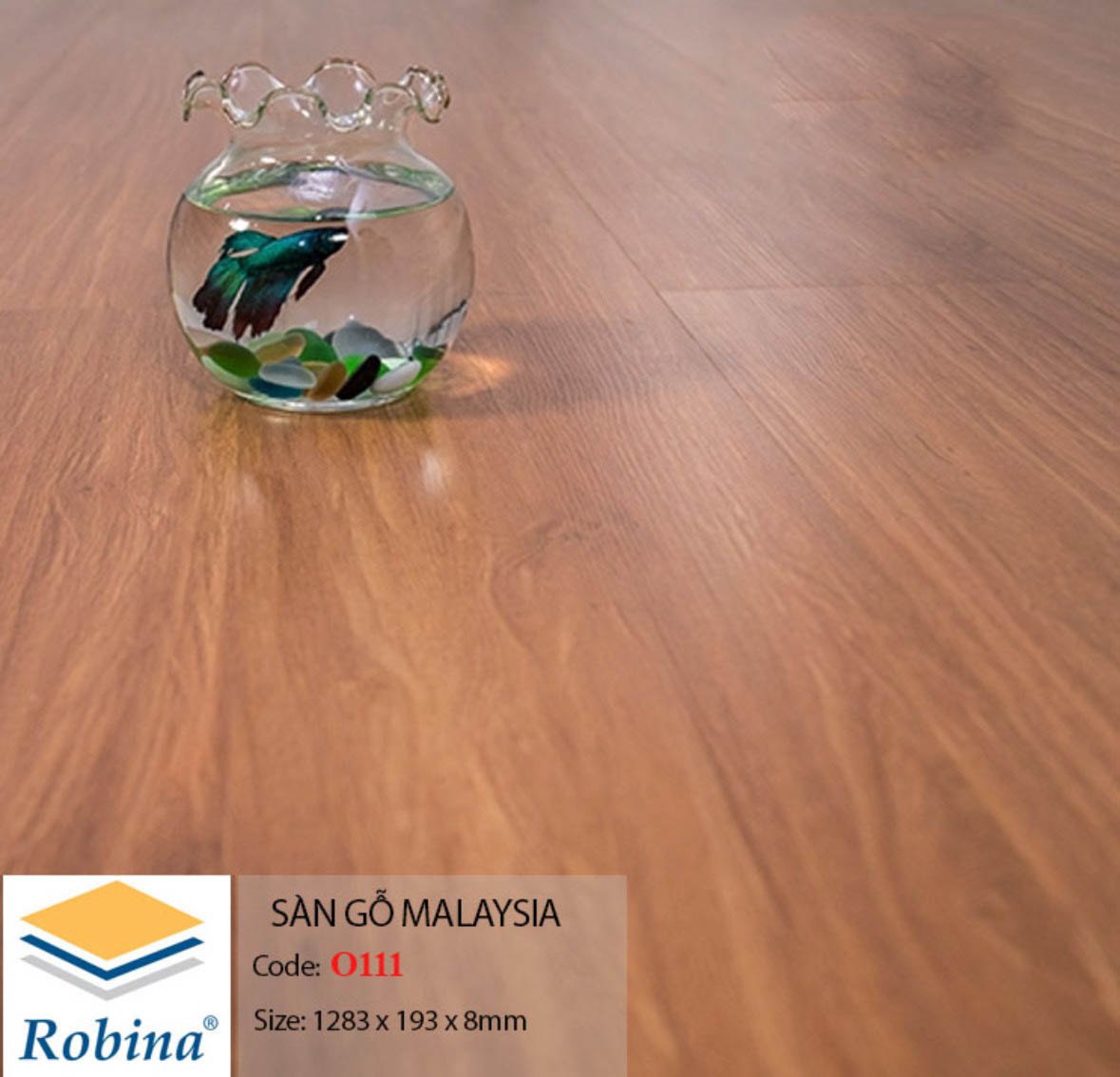 Sàn Gỗ Robina Bản Lớn 8mm O111