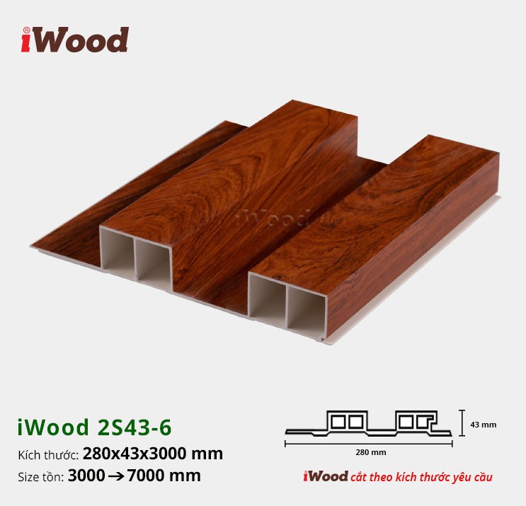 LAM 2 SÓNG CAO 43 IWOOD 2S43-6