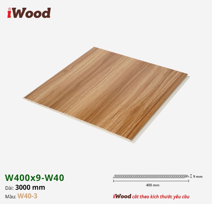 TẤM ỐP NANO IWOOD W400X9-W40-3