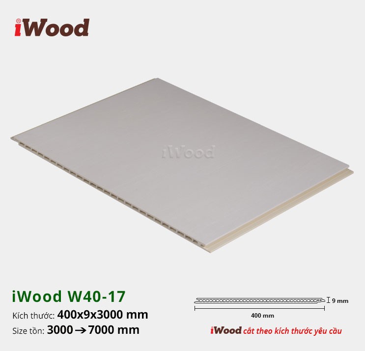 TẤM ỐP NANO IWOOD W400X9-W40-17