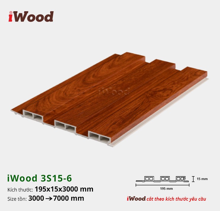 LAM 3 SÓNG 15 iWOOD W195x15-3S15-6