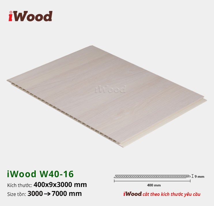 TẤM ỐP NANO IWOOD W400X9-W40-16