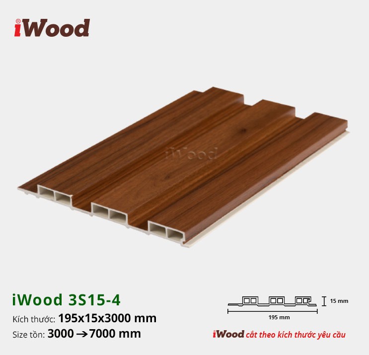 LAM 3 SÓNG 15 iWOOD W195x15-3S15-4