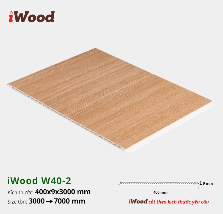 TẤM ỐP NANO IWOOD W400X9-W40-2