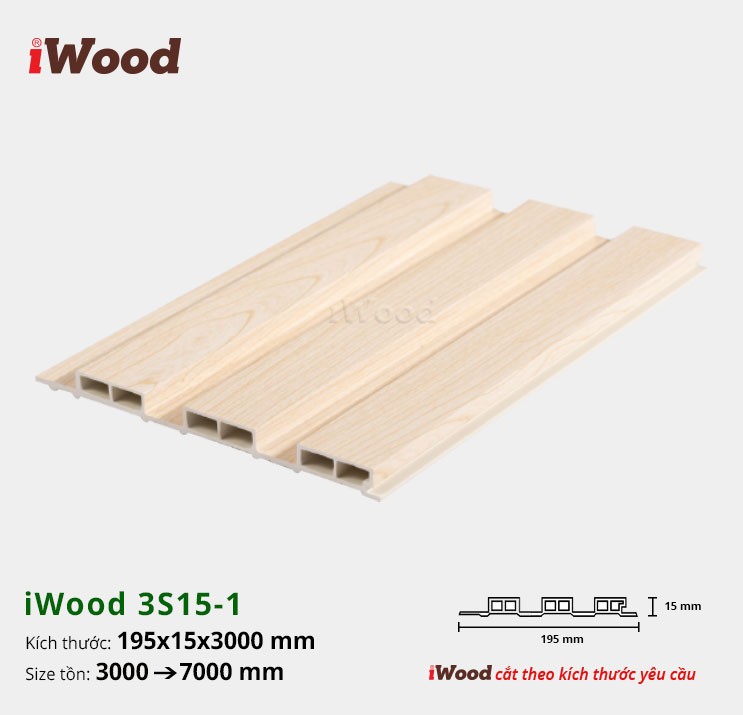 LAM 3 SÓNG 15 iWOOD W195x15-3S15-1