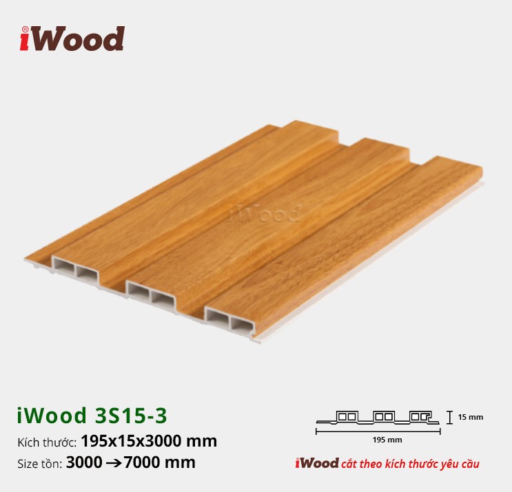 LAM 3 SÓNG 15 iWOOD W195x15-3S15-3