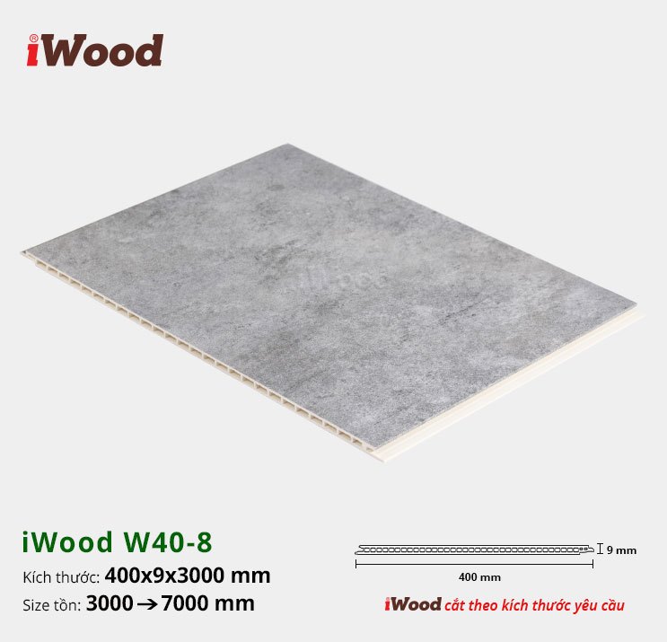 TẤM ỐP NANO IWOOD W400X9-W40-8