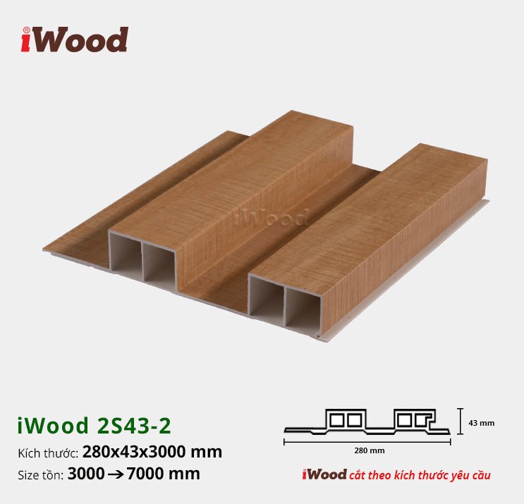 LAM 2 SÓNG CAO 43 IWOOD 2S43-2