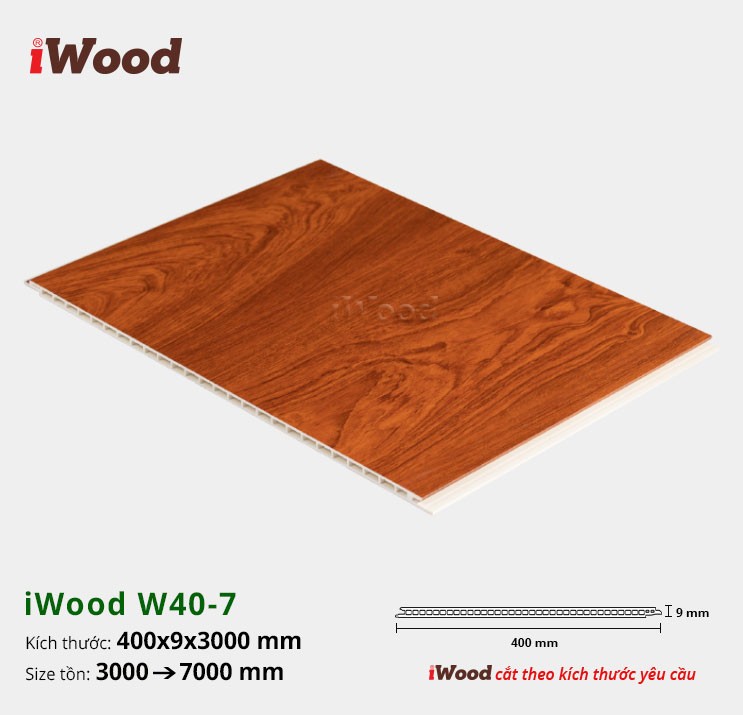 TẤM ỐP NANO IWOOD W400X9-W40-7