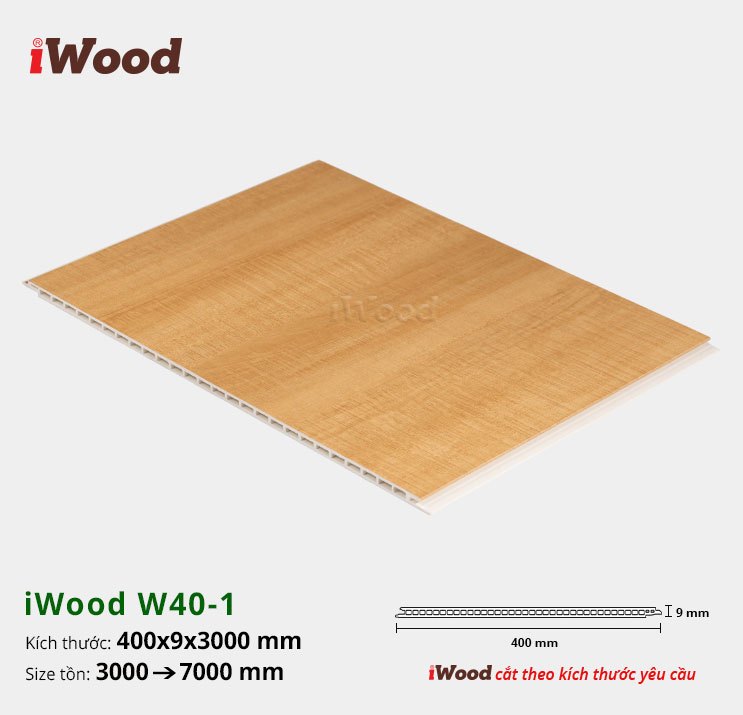 TẤM ỐP NANO IWOOD W400X9-W40-1