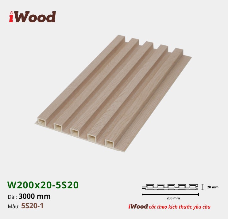 LAM 5 SÓNG CAO 20 iWOOD W200x20-5S20-1