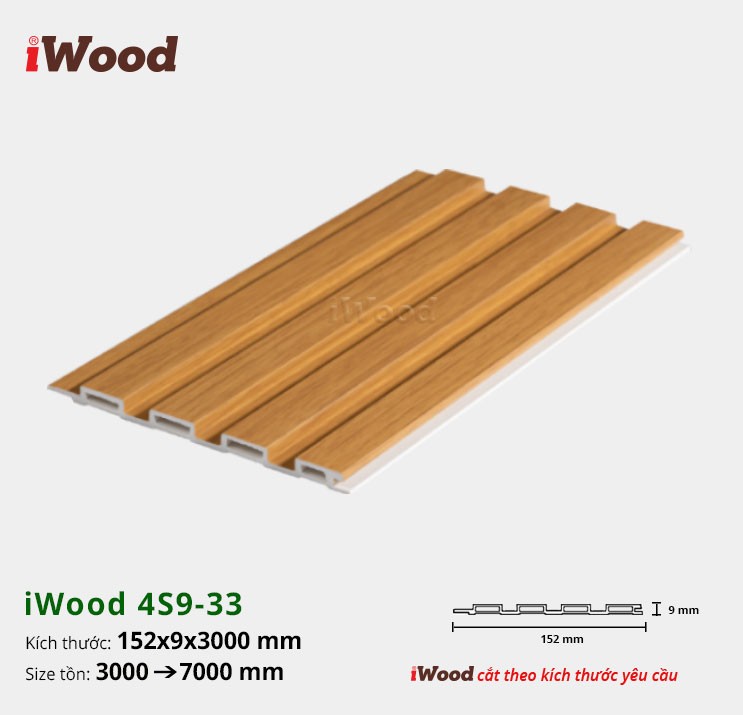 LAM 4 SÓNG 9 iWOOD W152x9-4S9-33