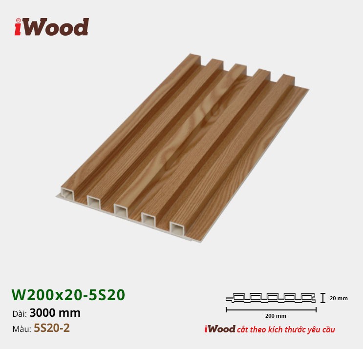 LAM 5 SÓNG CAO 20 iWOOD W200x20-5S20-2