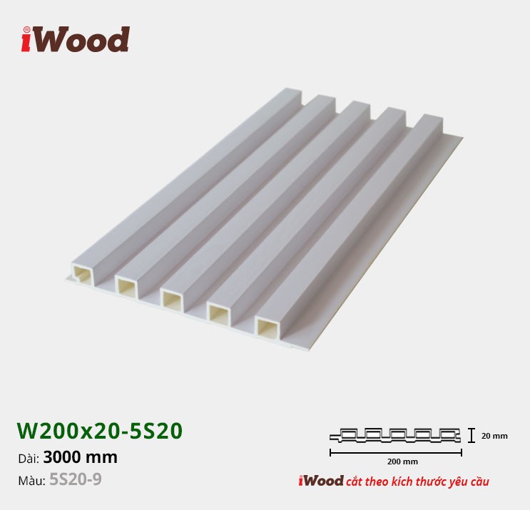 LAM 5 SÓNG CAO 20 iWOOD W200x20-5S20-9