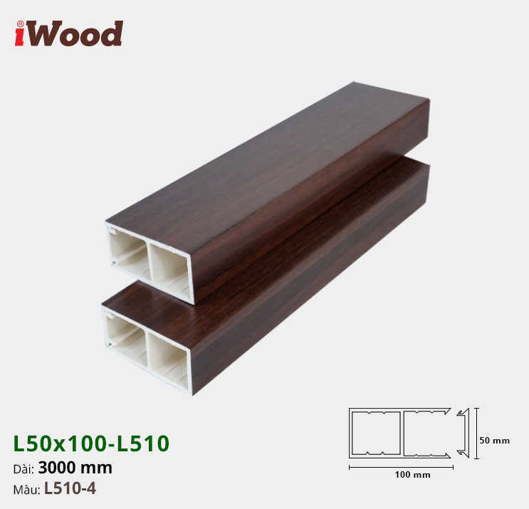 LAM GỖ NHỰA iWOOD L50x100-L510-4