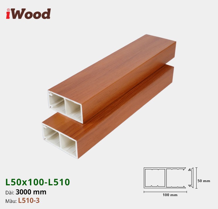 LAM GỖ NHỰA iWOOD L50x100-L510-3