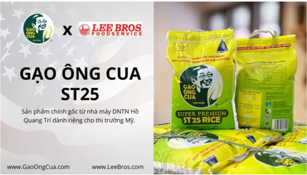 GẠO ÔNG CUA ST25 CHÍNH THỨC XUẤT KHẨU SANG THỊ TRƯỜNG MỸ 