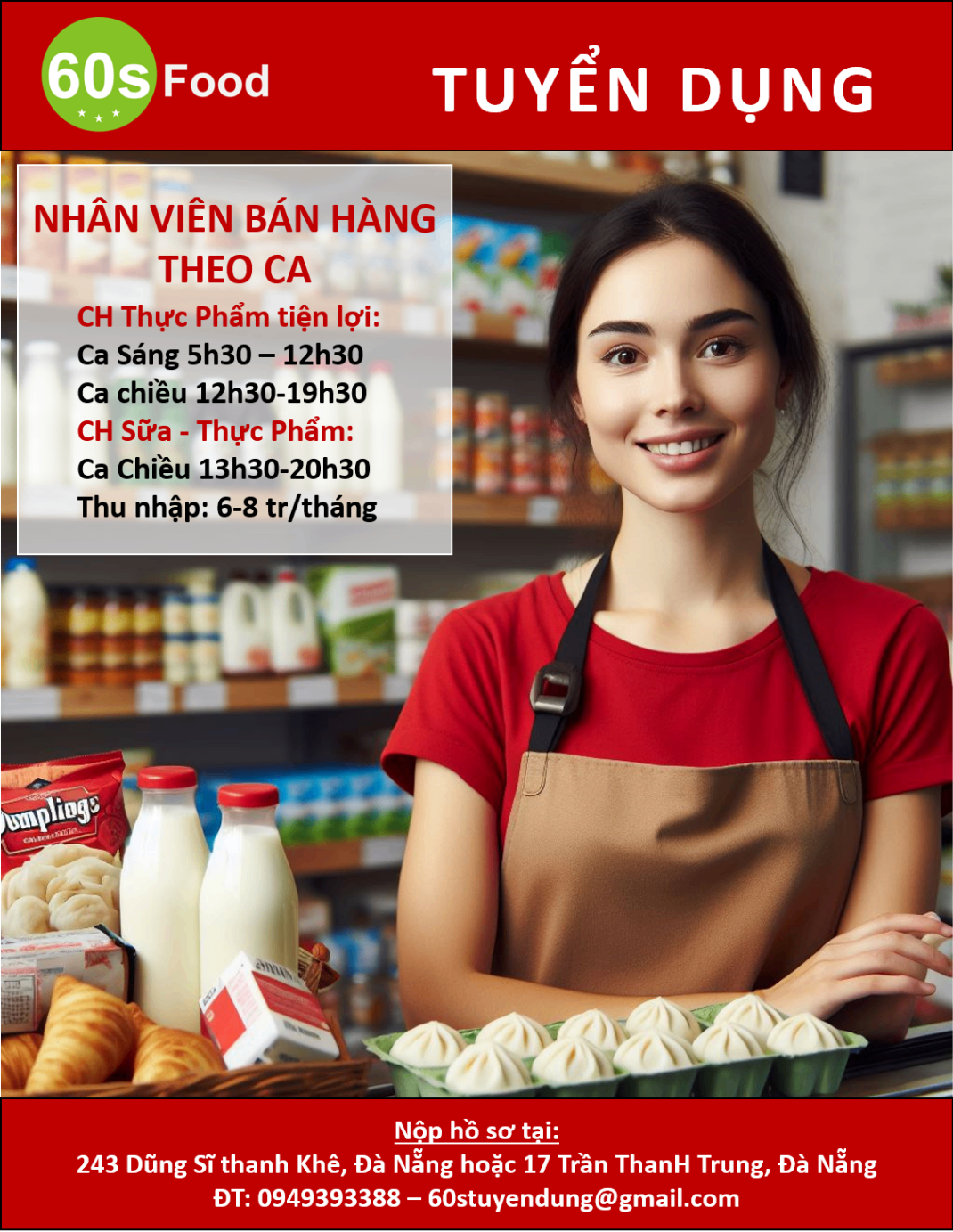 Tuyển Nhân viên Bán Hàng tại Đà nẵng