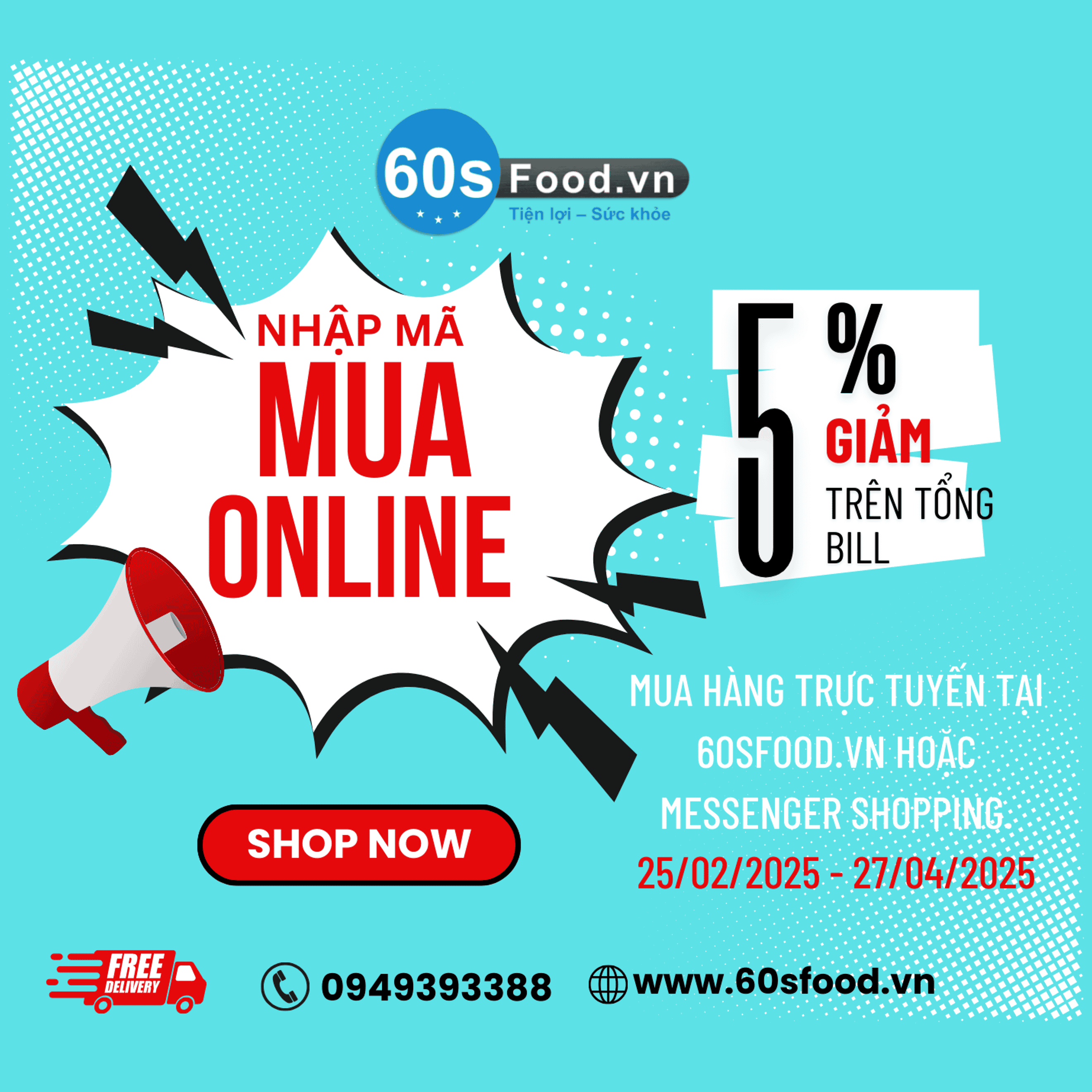 KHuyến mãi Mua online