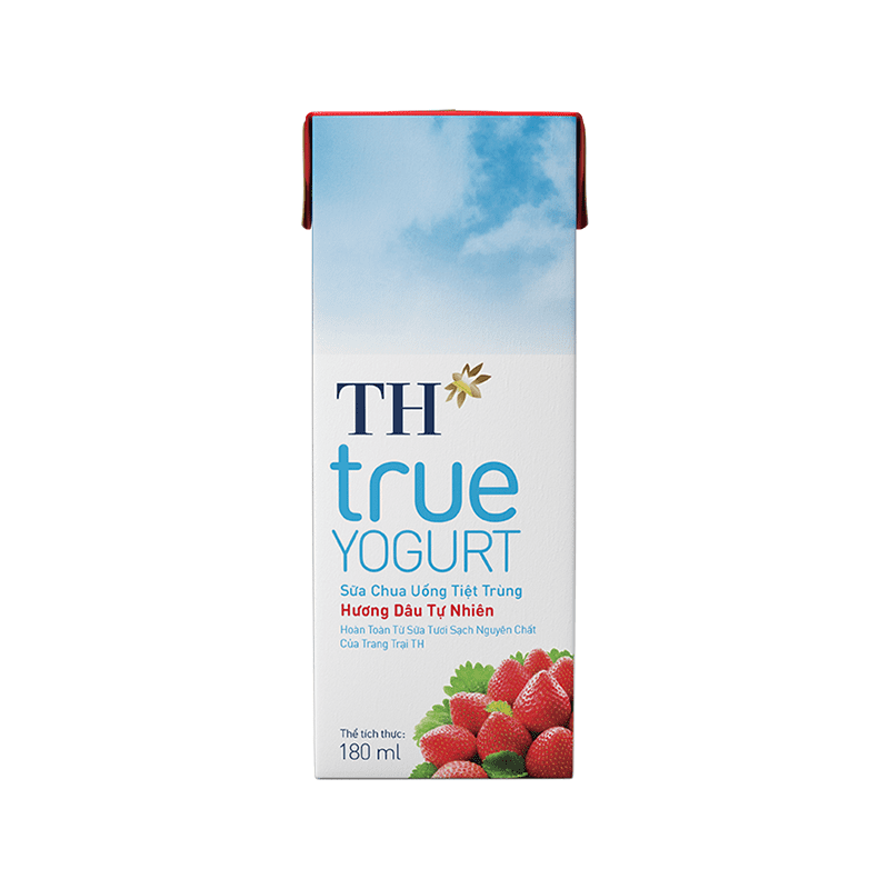 TH True Yogurt SCU hương Dâu - Hộp 180ml