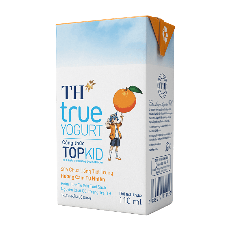 TH True Yogurt SCU TOPKID Cam - Hộp 110ml