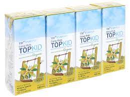 TH TrueMilk Sữa tươi TOPKID VANILLA ORGANIC - Hộp 180ml