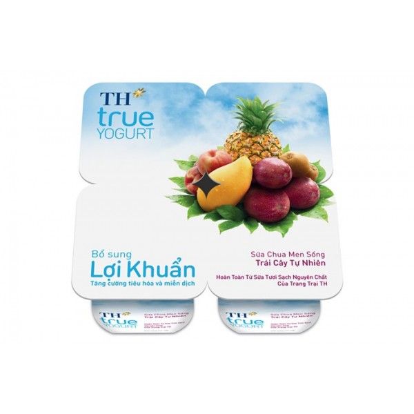 TH True Yogurt SCA Men sống Trái Cây - 100g