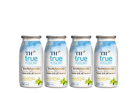 TH True Yogurt SCU Men sống Hương Vani tự nhiên - Chai 100ml x 48