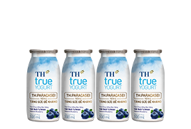 TH True Yogurt SCU Men sống Hương Việt quất - Chai 100ml x 48