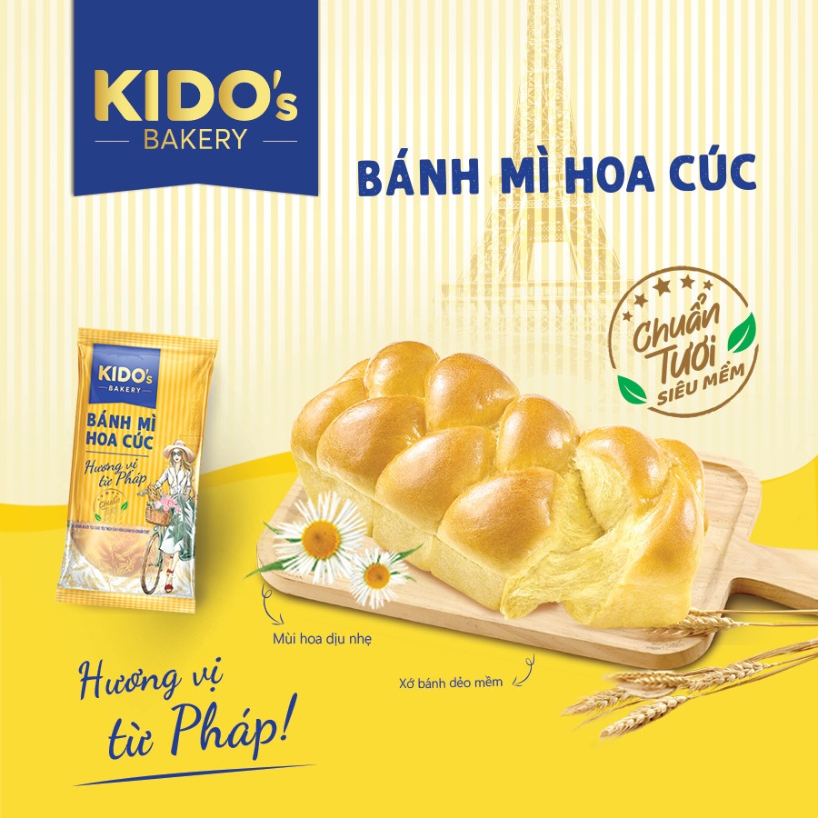 Bánh mỳ tươi Kido's - Hoa cúc