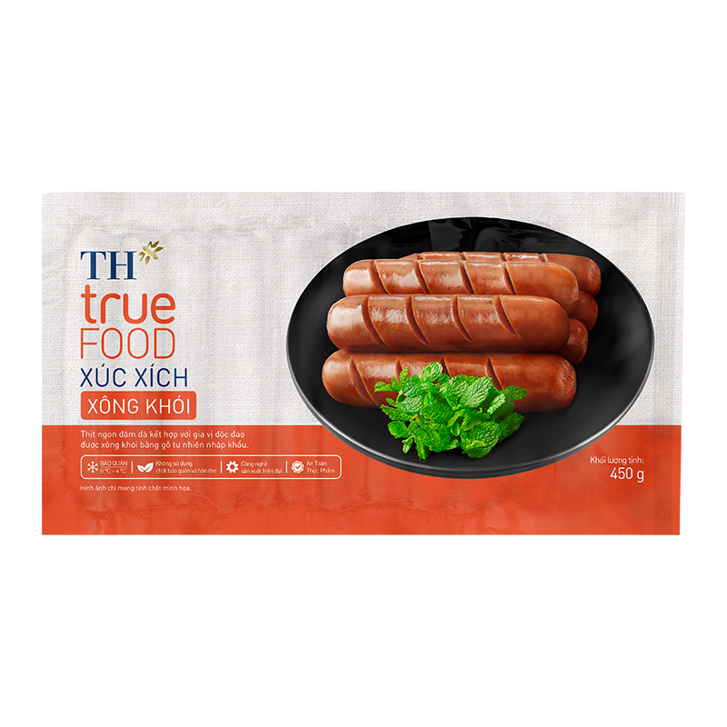 Xúc xích xông khói TH true FOOD 450 g