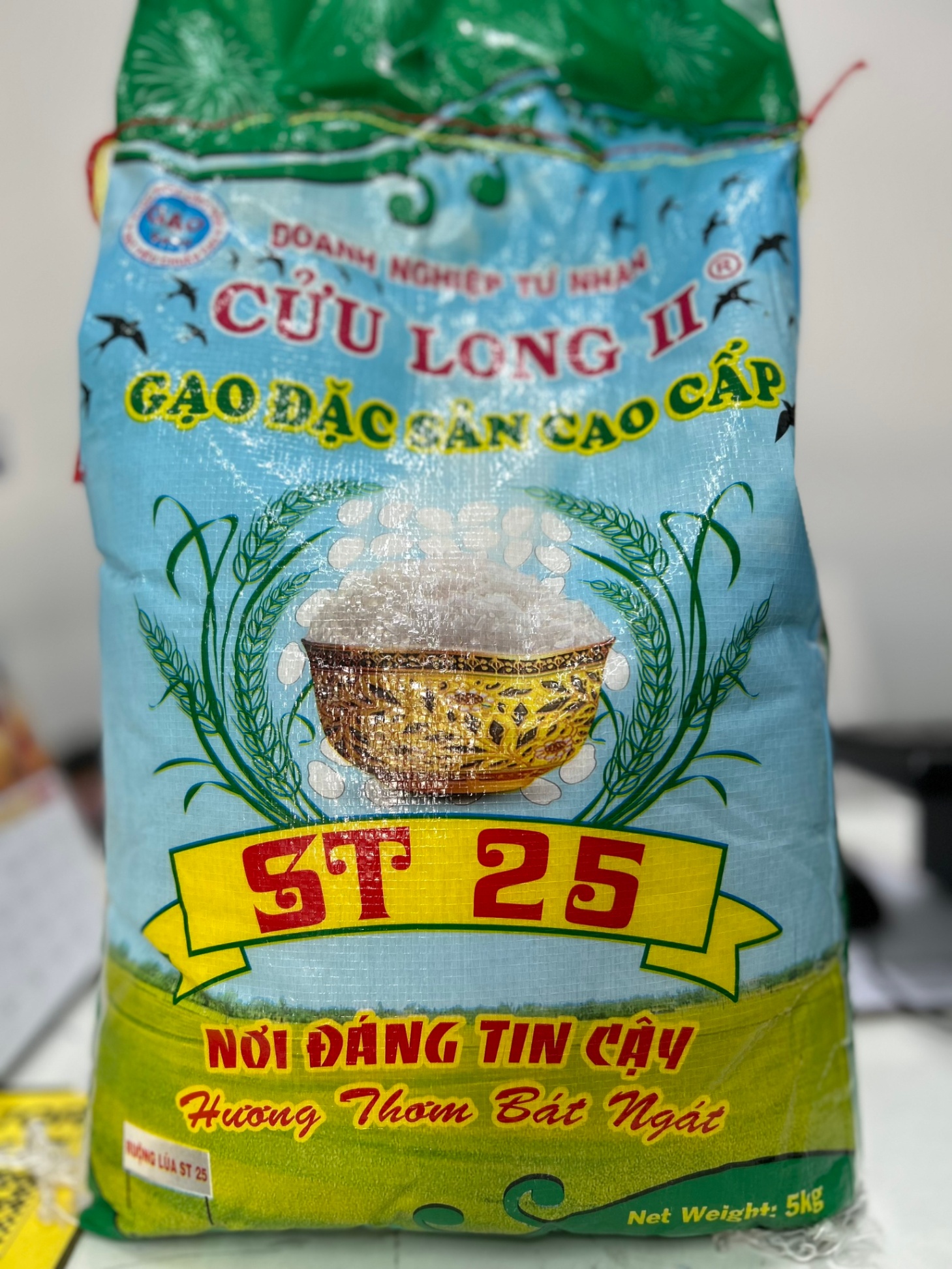 Gạo ST25 Cửa Long - Bao 5kg