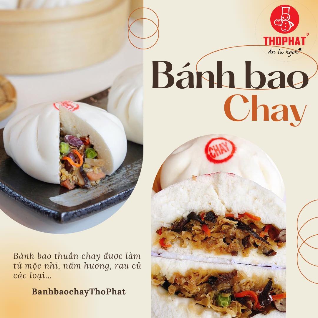 Bánh bao Thọ Phát nhân Chay đặc biệt 640g (160gx4)