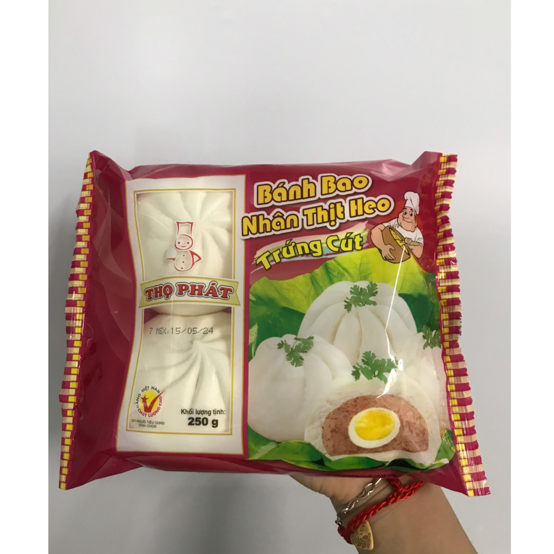 Bánh bao Thọ Phát Thịt heo 1 cút 250g (62.5gx4)