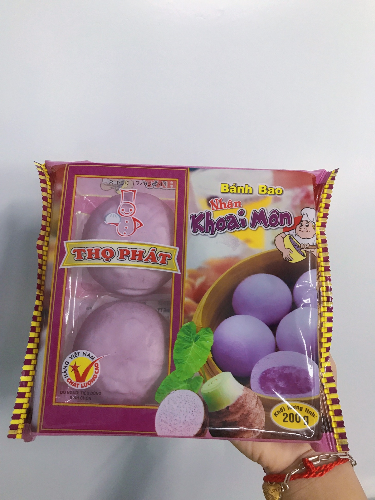 Bánh bao Thọ Phát Khoai môn 200g (50gx4)