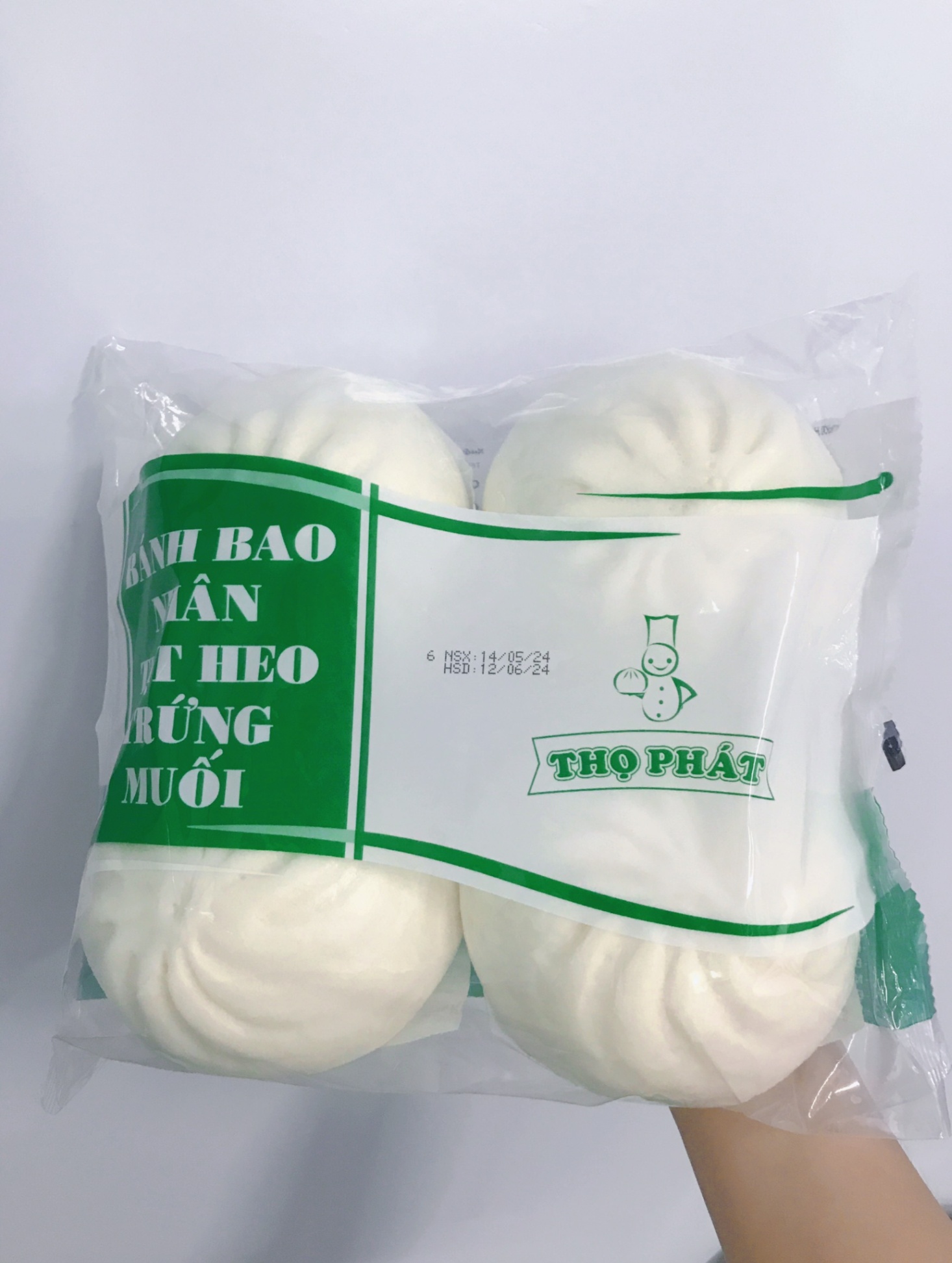 Bánh bao Thọ Phát Thịt heo 1 cút 1 muối 680g (170gx4)