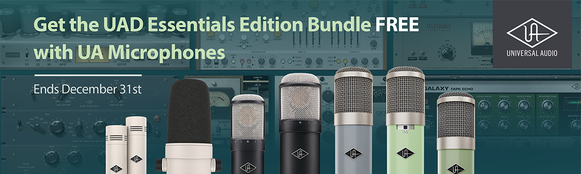 Tặng gói plugins trị giá 299$ khi mua UA microphone