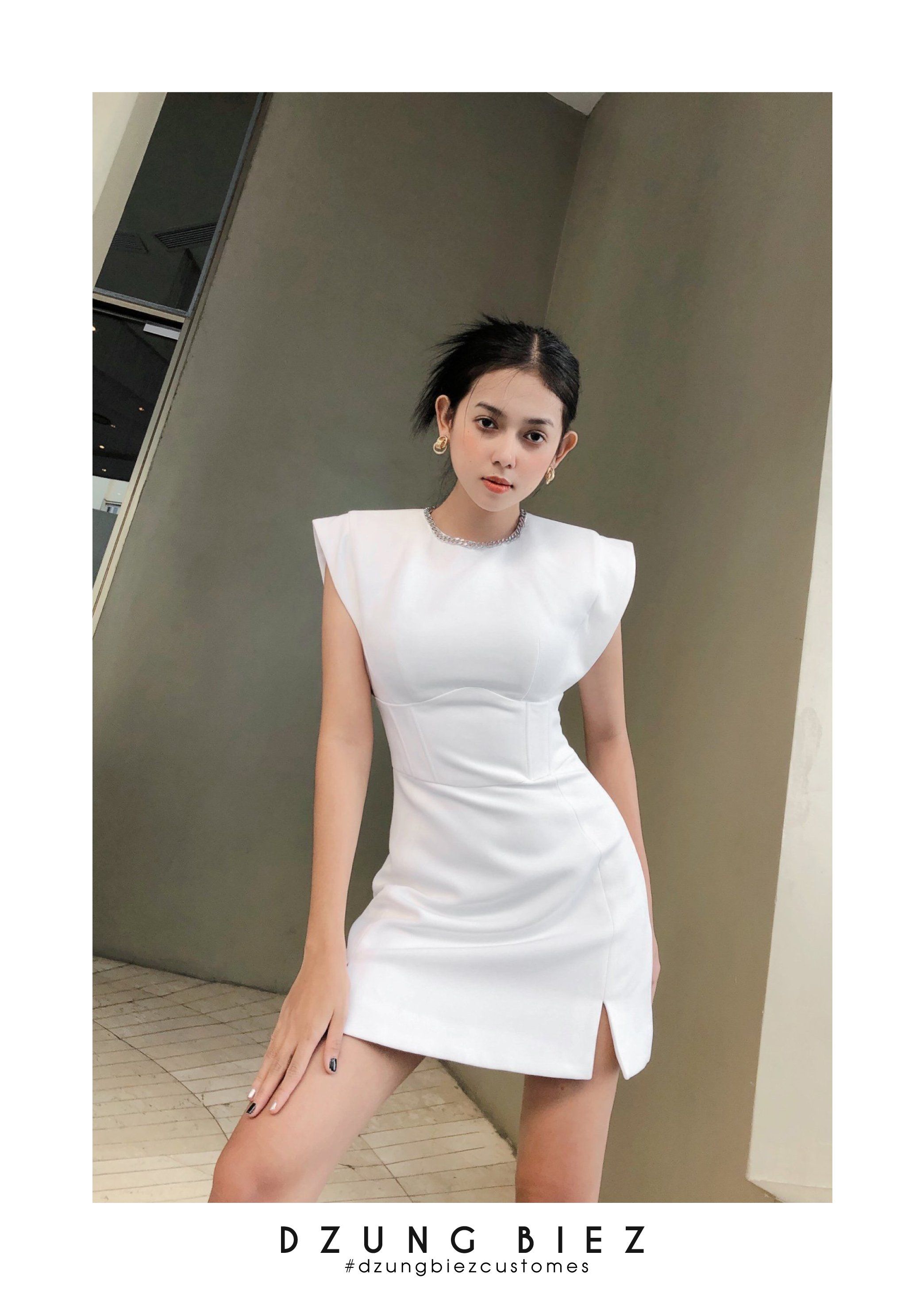 Đâm Váy Đẹp ⚡ Dáng Suông Tay Bồng Cổ Chữ V 💟 Đầm Nữ Màu Xanh Thanh Lịch ⚡  - Đầm, váy nữ | ThờiTrangNữ.vn