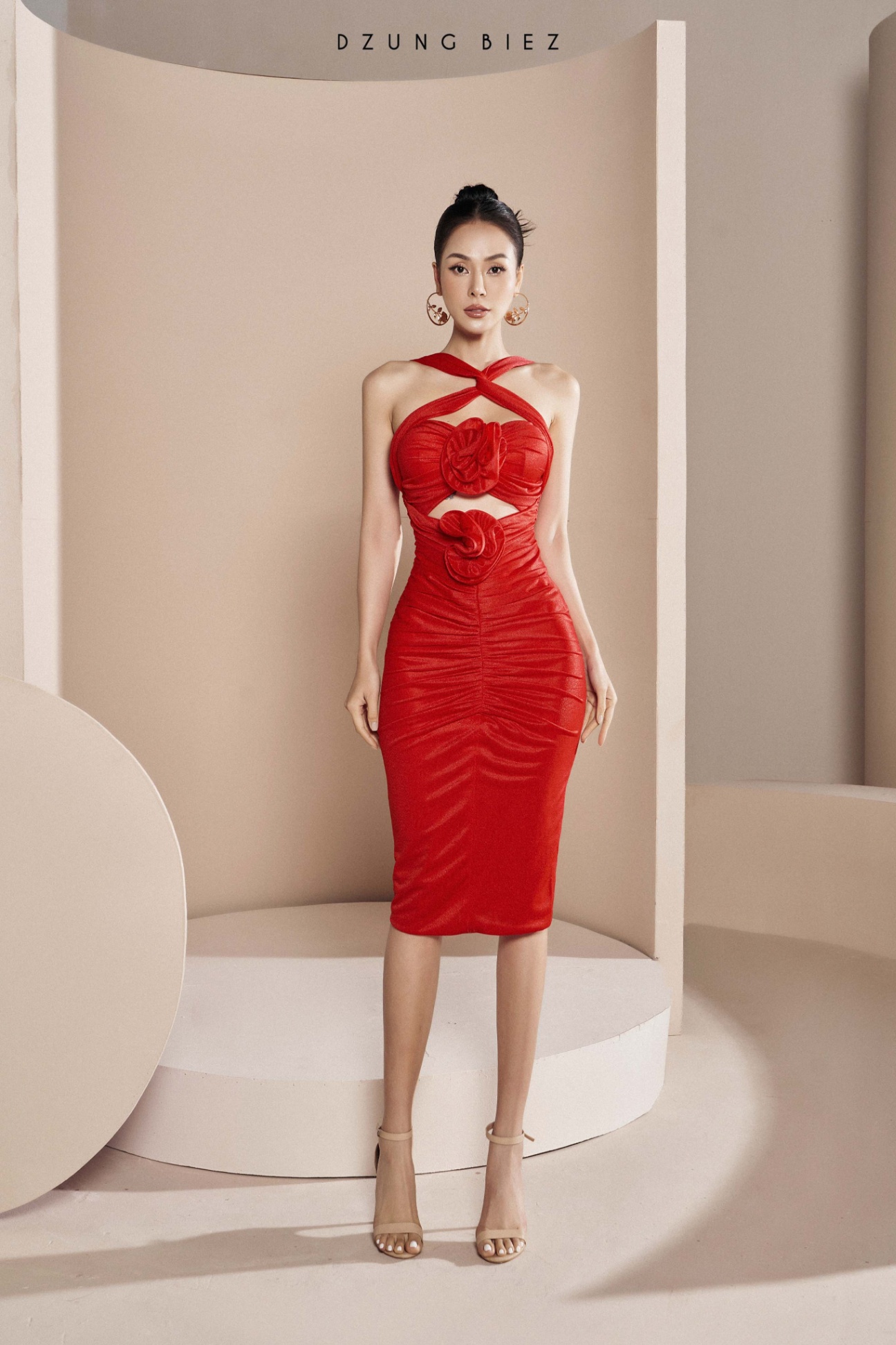 ĐẦM KARL NỮ CHÉO DÂY – VT FASHION