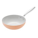 Chảo xào chống dính Mori Veggie (28cm) - Màu cam phấn