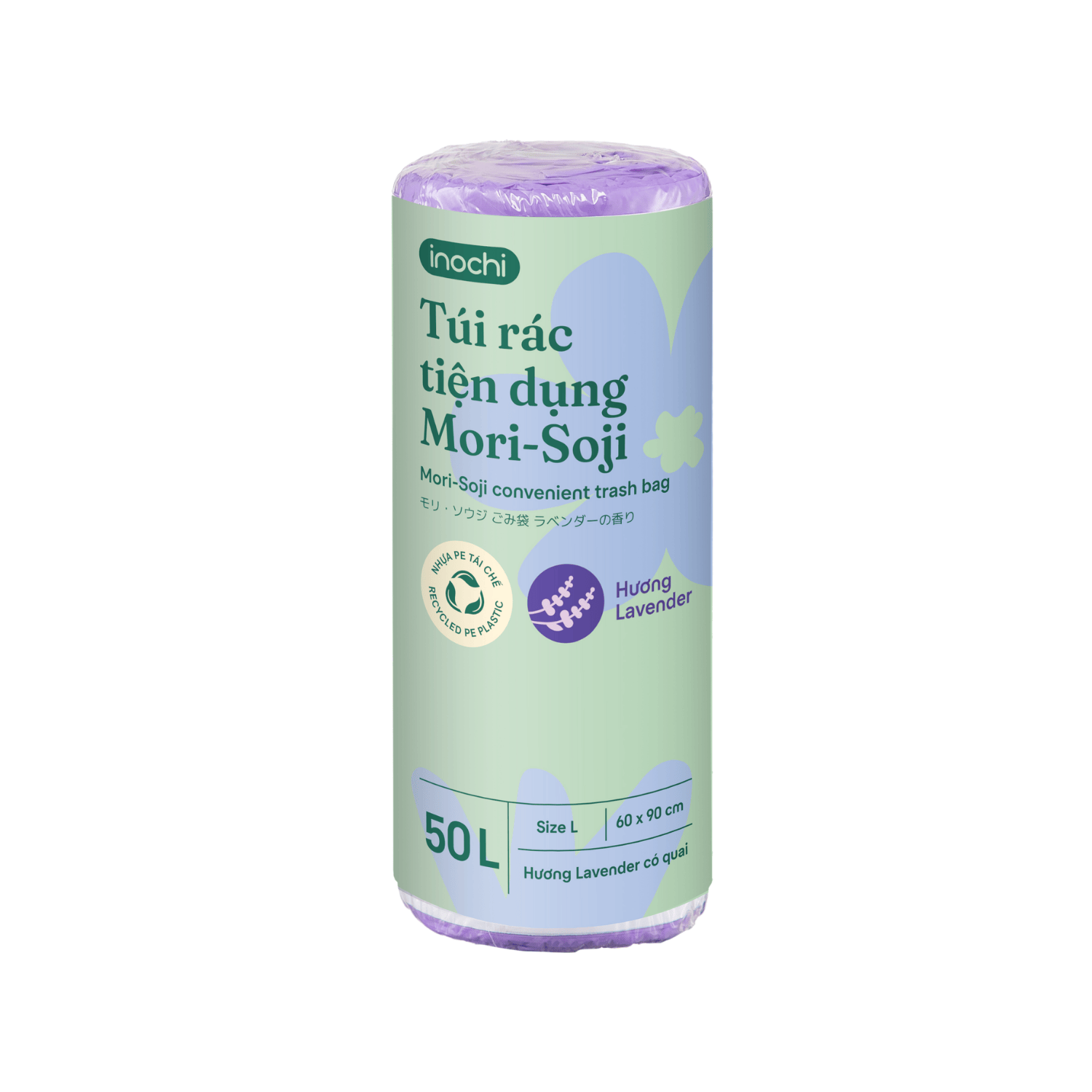 Túi rác tiện dung Mori-Soji - Hương Lavender (Size L - 50L)