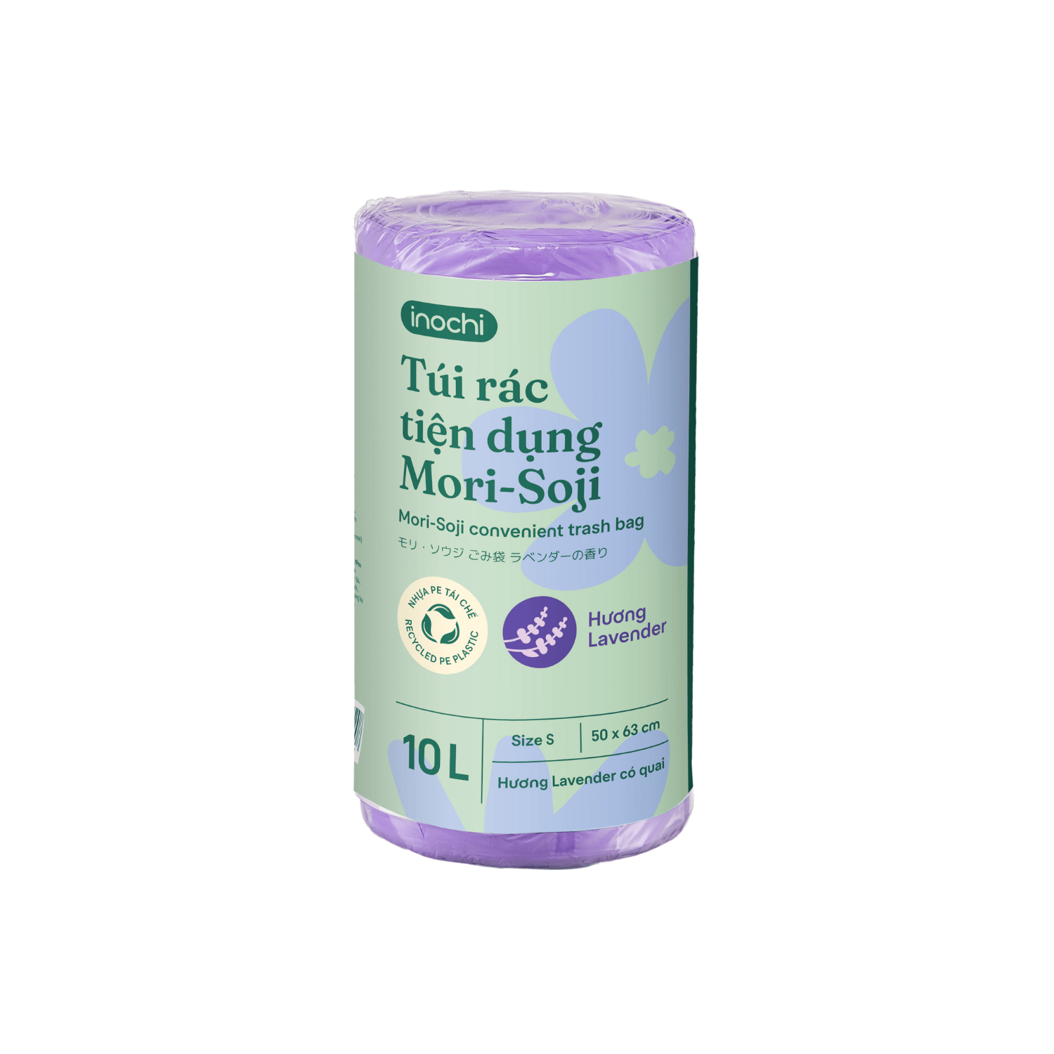 Túi rác tiện dụng Mori-Soji - Hương Lavender (Size S - 10L)