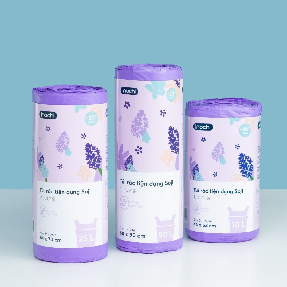 Túi rác tiện dụng Soji Hương Lavender - Size L